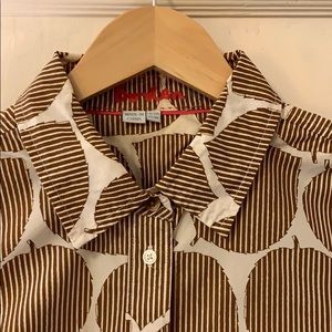 Leaf Print Boden Button Down